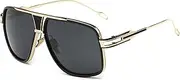 [GOBIGER] Aviator Sunglasses for Men 100% UV Protection Goggle Alloy Frame with Case