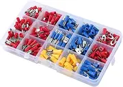 280Pcs SAMOFU Electrical Wire Connectors Kit | Suitable for Marine, Home, Speakers, Various Crimp Terminal Shovel Shapes Butt Connector Kit