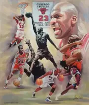 No. 23 A Tribute to Michael Jordan 24"x 20" Art Print by Wishum Gregory