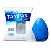 NEW+SEALED!TAMPAX Cup “Regular” Menstrual PLUS Carrying Case MEDICAL GRADE