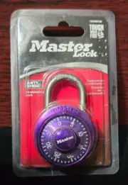 Master Lock 1530DCM Locker Lock Combination Padlock 1 Pack Purple