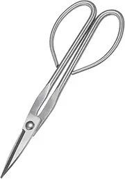uxcell Bonsai Tool - 8.3 Inch Stainless Steel Bonsai Scissor, Bonsai Tree Plants Modeling Tools, Applying to Grow Room/Trimming Plants/Pruning Shears (210mm, Silver)