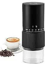 Electric Coffee Grinder, Adjustable Bean Grinder, Noise Reduction Coffee Maker, 7x20cm, Rechargeable, Portable, Compact Design, Ideal for Home, Family, and Friends