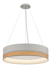 Fitz Round Dimmable LED Pendant Light - White