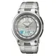 【CASIO】10年電力海洋型男不鏽鋼雙顯錶-銀面 (AW-82D-7A)正版宏崑公司貨