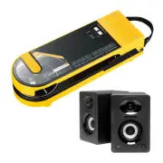 Audio-Technica AT-SB727 Portable Bluetooth Turntable Yellow with Speakers
