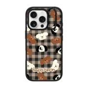 iPhone 16 Pro Impact Ring Stand Case MagSafe Compatible Happy Puppies
