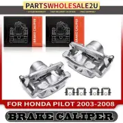 2pcs Front LH & RH Brake Calipers w/ Bracket for Honda Pilot 2003-2008 V6 3.5L (for: Honda)