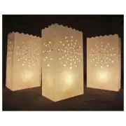 CleverDelights STARBURST White Luminary Bags 20ct NIP