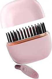 Cordless Hair Straightener Comb,Fast Heat-Up Hair Comb - Straightening Brush for Women, Hot Straightening Comb, Anti-Scald Portable Hair Comb for Home