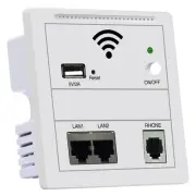 Wireless Panel AP 300Mbps Repeater Wifi Extender POE Wall Router, Access7022