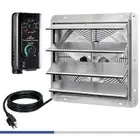 iLIVING Exhaust Fan 16"Automatic Shutter W/Thermostat+Variable Speed 1200 CFM