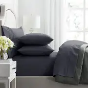 Renee Taylor 1000 Thread Count Egyptian Cotton sheet Set -Charcoal