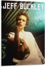 American Songwriter Jeff Buckley Middle Finger CANVAS - Fashion Singer Print