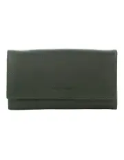 [PIERRE CARDIN] Rustic Leather Wallet in Leaf