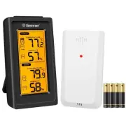Indoor Outdoor Thermometer Wireless Digital Thermometer Temperature with LCD ...