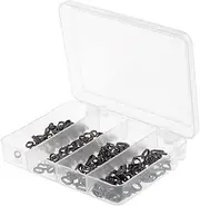 kokiya 200x Extra Strong Stainless Steel Oval Split Rings Rings Fishing