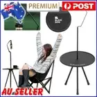 Portable Foldable Table with Lamp Stand Aluminum Alloy for Camping BBQ Picnics