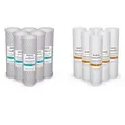 12 Pack Reverse Osmosis Replacement Filters 2.5"x10" Sediment & CTO Carbon Block