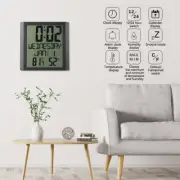 TS‑8608 Al Electronic Wall Clock Home Temperature And Humidity Meter