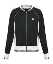 Palm Angels PA Monogram Embroidered Zip-Up Sweatshirt S,XS,L,M Black