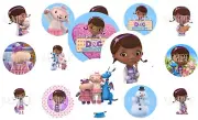 15 Pre-Cut Doc McStuffins 1 Inch Bottle Cap Images (2 Options) (Discontinued)