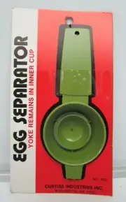 Rare Vintage Curtis Ind. Egg Separator New NOS Avocado Green No.4052