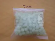 500 PCS. 7MM. SOFT GLOW PLASTIC LURE BEADS, CLEAR .052 HOLE