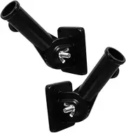 LOORGVEL 2pcs Wall Mounted Flag Pole Holder: Aluminum Alloy Flagpole Bracket for Multi-Position Adjust - Flag Display Bracket for Outside House