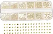 SAFIGLE Fashionable Nail Studs Compartment Bead Charm Kit DIY Nail Art Supply for Manicure Enthusiasts for Parties Creative Nail Designs