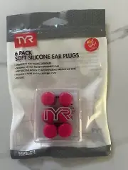 TYR Youth Multi Colored Silicone Ear Plugs FLORESCENT PINK