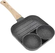 MOLUCKFU 1Pc Nonstick Omelette Pan Cooking Pan for Easy Breakfast Versatile for Gas Induction Cooktops for Eggs Pancakes