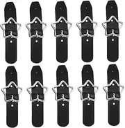 [HORIALENCE] 10PCS Five Pointed Star Shoe Buckles Decorative Accessories for DIY Sneakers Durable and Stylish Charms for Customizing Footwear and Expressing Individuality