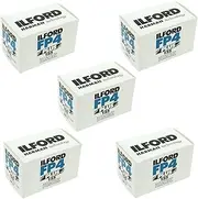 Ritz Camera Ilford FP4 Plus, Black and White Print Film, 135 (35 mm), ISO 125, 24 Exposures (1700682) 5 Pack
