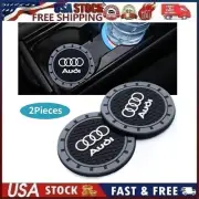 2 pk Cup Mat Car Drink Holder Insert Silicone Coaster Set for Audi Style 5