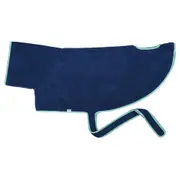 Lexi & Me Dog Robe Blue & Mint Large
