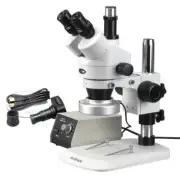 AmScope 3.5X-90X Stereo Zoom Microscope w Aluminum 80-LED Light + 5MP Camera