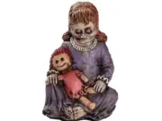 Baby Girl Zombie Prop Haunted House Figure Decor Undead Doll Halloween Horror