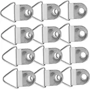PLAFOPE 1 Set Picture Frame Hanger Picture Hanging Kit D Ring Hangers with Screws Small Triangle Hangers for Hanging Clock Paintings Artwork Hook Photos Silver