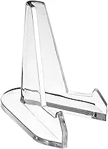 Acrylic Display Stand, Clear Plastic Easels for Display, Stable Plates Stand for Display Picture, Coins Holder,Mini Easels Display Stand for Baseball Card, Coins, Small Items
