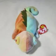 TY BEANIE BABIES IGGY IGUANA RARE 9" TIE-DYED NW/TAGS ERRORS!