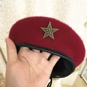 Wool Badge Berets Men and Women Popular Korean Version Trendy Hats Military Hats