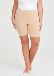 [Taking Shape] Taking Shape Good Earth Australian Cotton Anti Chafe Gusset Short Size 28 in Nude - Plus Size Women's Basics Nude