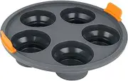 Bakemaster Silicone Collapsible Round 5 Cup Muffin Air Fryer Insert, 21 x 4cm, Grey