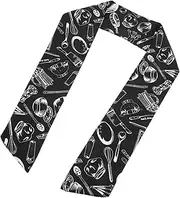 [FRCOLOR] Tie Scarf Stylish Chef Neck Tie Soft Material Sweat Towel Scarf for Kitchen and Restaurant Use Black