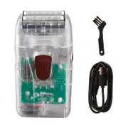 Barber Shaver Shaper Electric Shaver Rechargeable Beard USB Electric Razor For Oil Head bald head Shaving Machine Push White