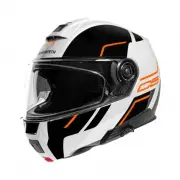 C5 Master White Orange Modular Helmet