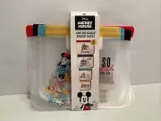 DISNEY MICKEY MOUSE REUSABLE SNACK BAGS SET OF 4 DIFFERENT BAGS NEW