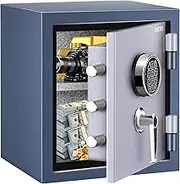 HSDYS Fireproof Safe Box 1.0 Cubic Feet,Security Safe With Digital Keypad and Key Lock, Home Safe Locker Box For Storing Documents,Jewelry,Money 36×31×40CM