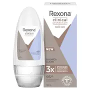 Rexona Clinical Protection Roll-On Antiperspirant Deodorant for Women (Shower Clean) 50ml